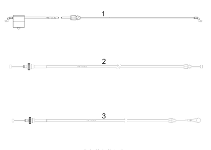 Cables Diagram and Parts List for SC700E (12AEN2S7756)(2018) Cub Cadet Lawn Mower